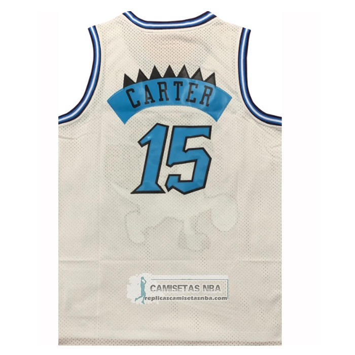 Camiseta Toronto Raptors Vince Carter NO 15 Mitchell & Ness 1998-99 Blanco3